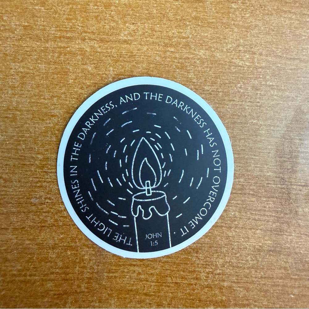Inspirational Candle Sticker‎
